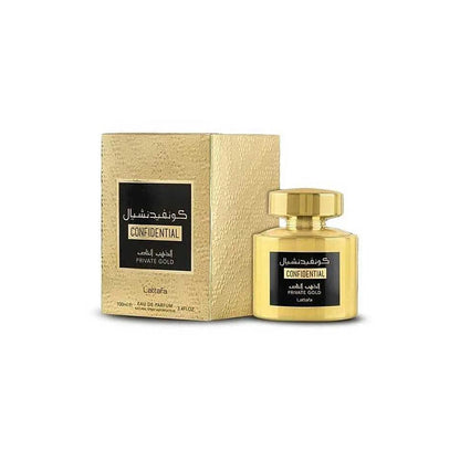 Lattafa Confidential Private Gold EDP 100ml — Арабски унисекс парфюм
